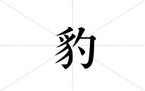 豹的笔顺