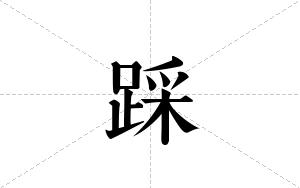 踩的笔顺