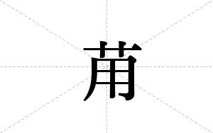 苚的笔顺