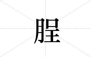 脭的笔顺